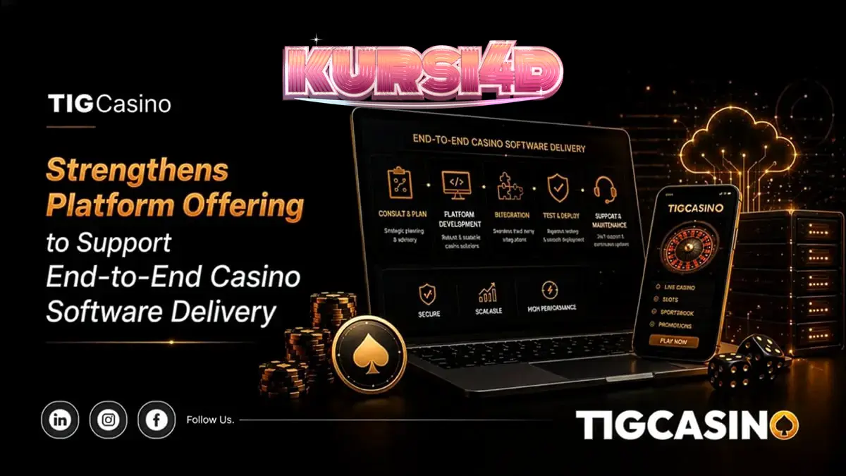 Tampilan antarmuka teknologi kasino modular TIGCasino